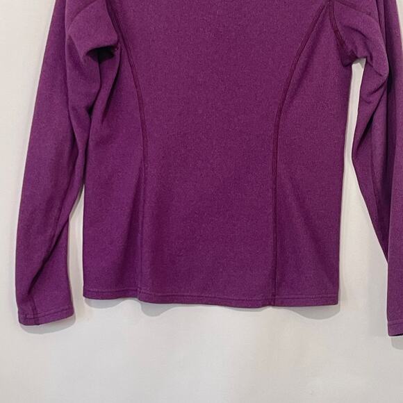 The North Face Fleece Pullover Sweatshirt Womens Small 1/4 Zip Purple Soft Warm - Picture 4 of 8